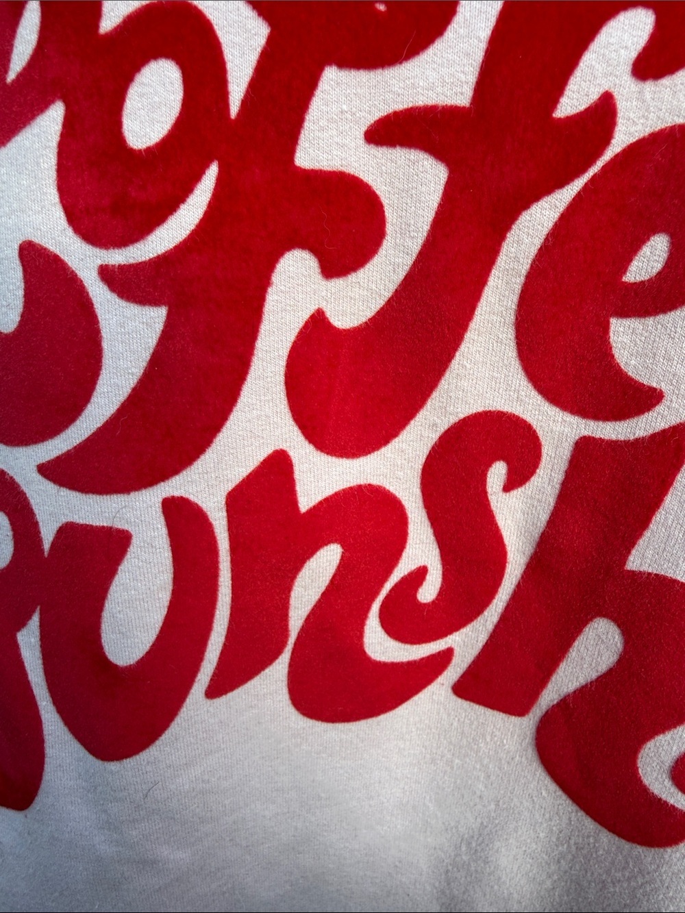 Wildfox Pink Sweatshirt with Red "Coffee & Sunshine" Graphic XL - Picture 2 of 7